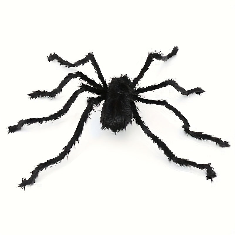 150 cm Riesen-Schwarzspinne, Ideal für Halloween-Dekoration Innen und Außen, Familienpartys, Hof-Gruselhausdekoration