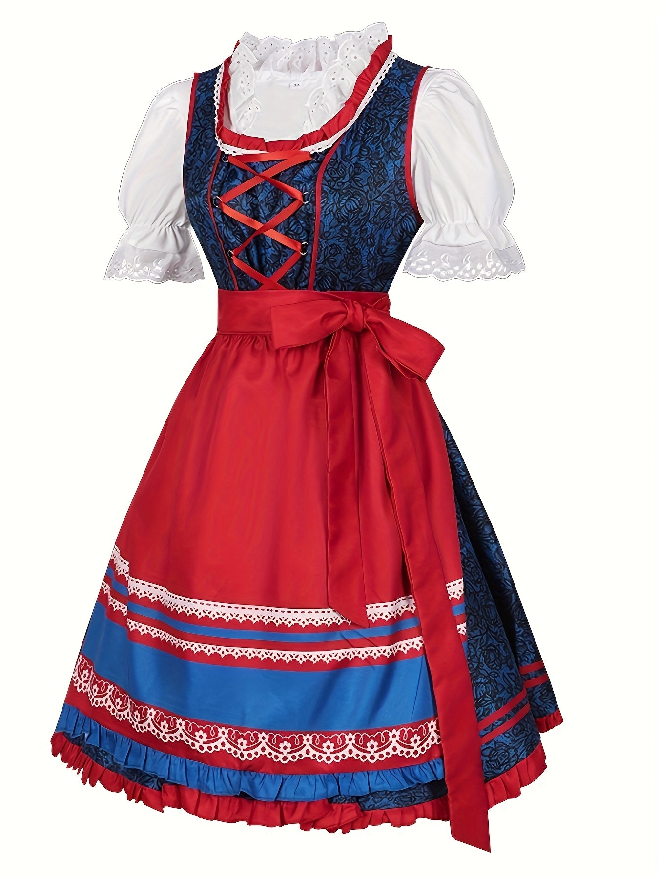 VivaLuxeDirndl – Authentic Bavarian Festival Dress with Knee-Length Flare