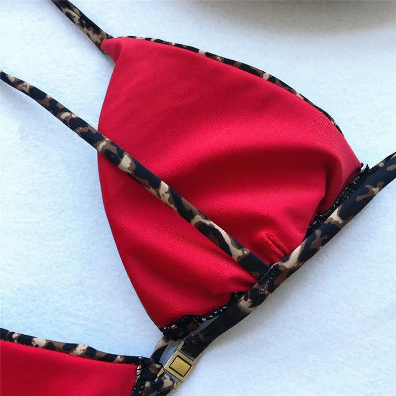 SolvaneWild™ Leopard Print Bikini — Sculpted Fit, Fearless Style