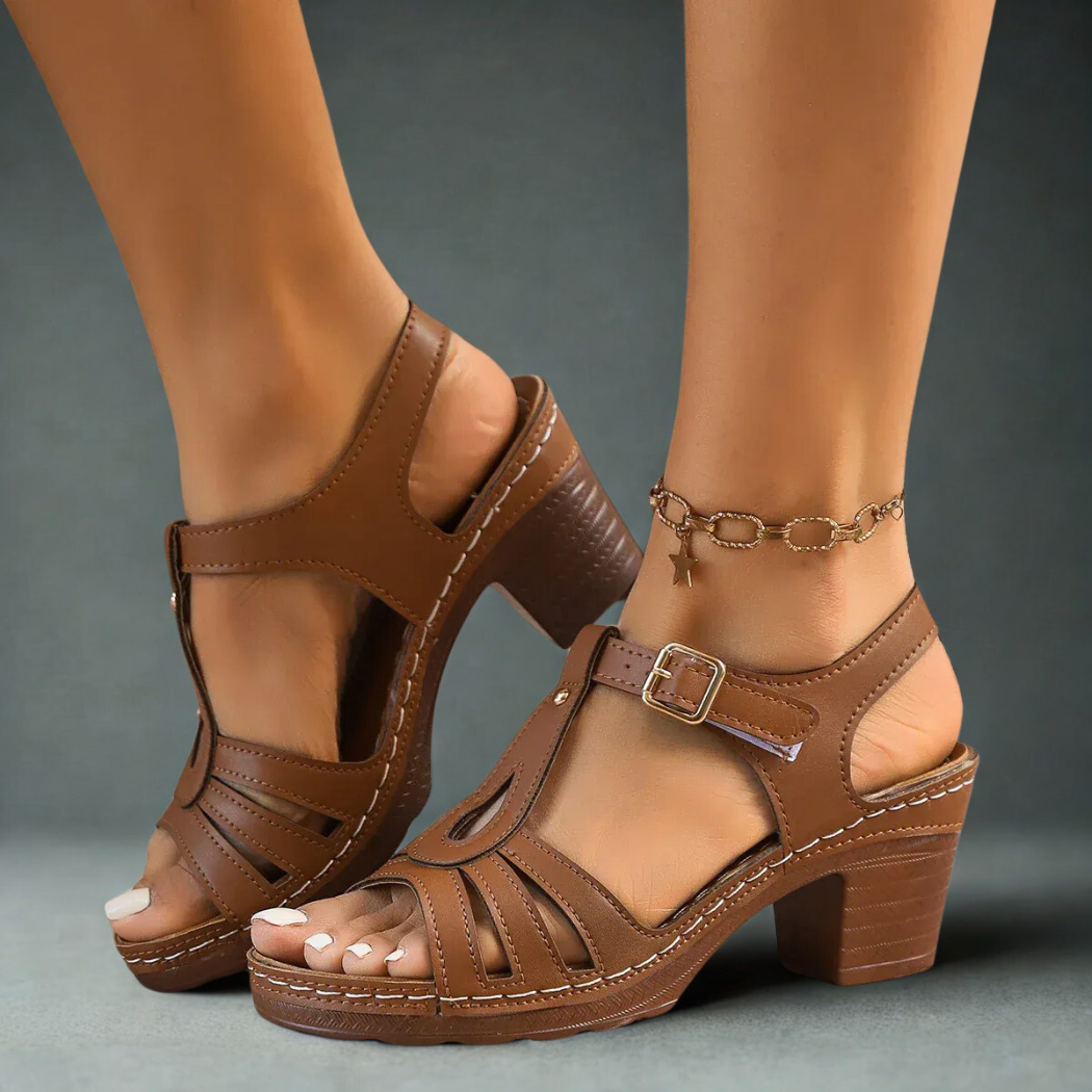Avalyse™ T-strap heel sandal — Balanced support, tailored elegance