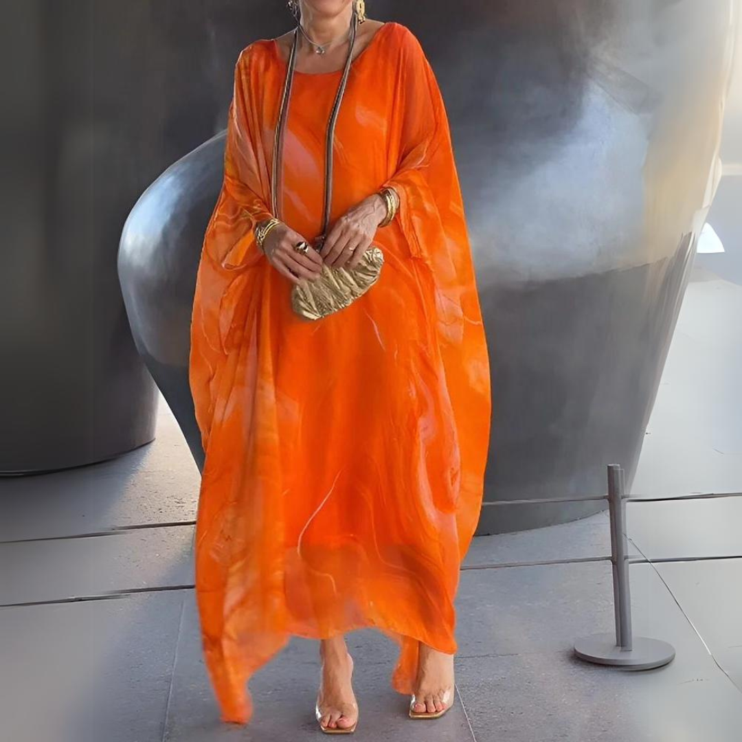 Arlenza Luxe Chiffon Dress™ — Graceful Flow Meets Timeless Glow