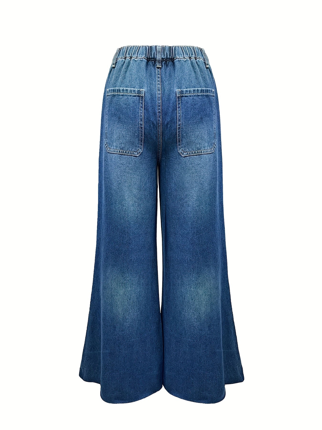 BlueHavenJeans – High-Waist Wide-Leg Denim Jeans with Soft Breathable Fabric