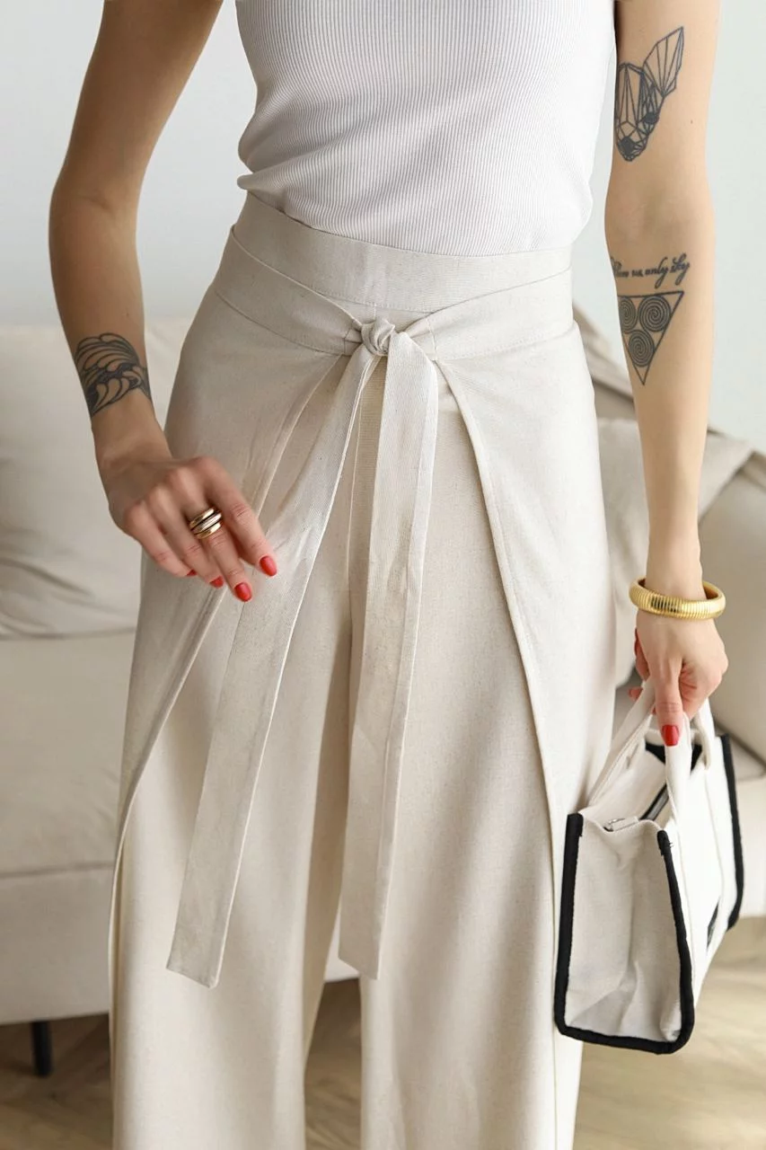 VeloraEase™ Linen Pants — Sculpted Waist, Effortless Flow