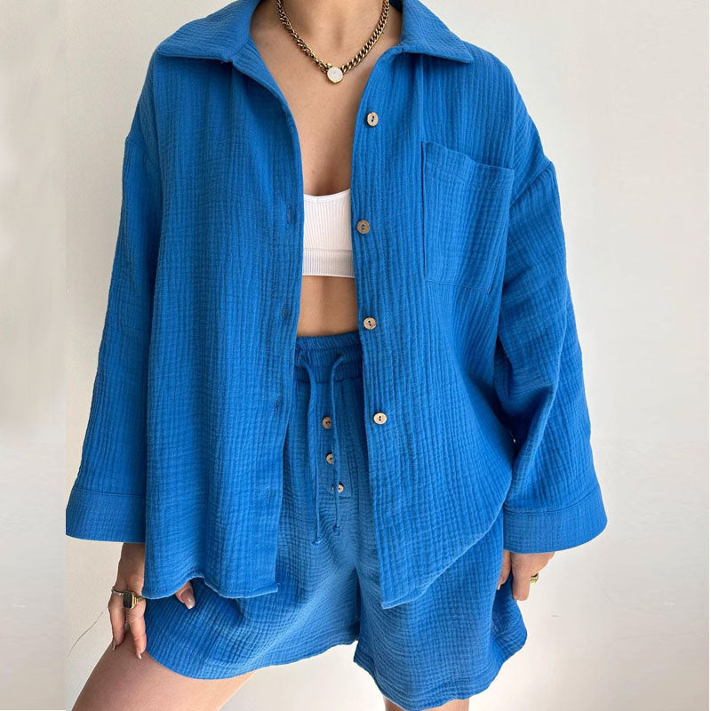 AzureVerve™ Two-Piece Set — Breezy Comfort, Effortless Style