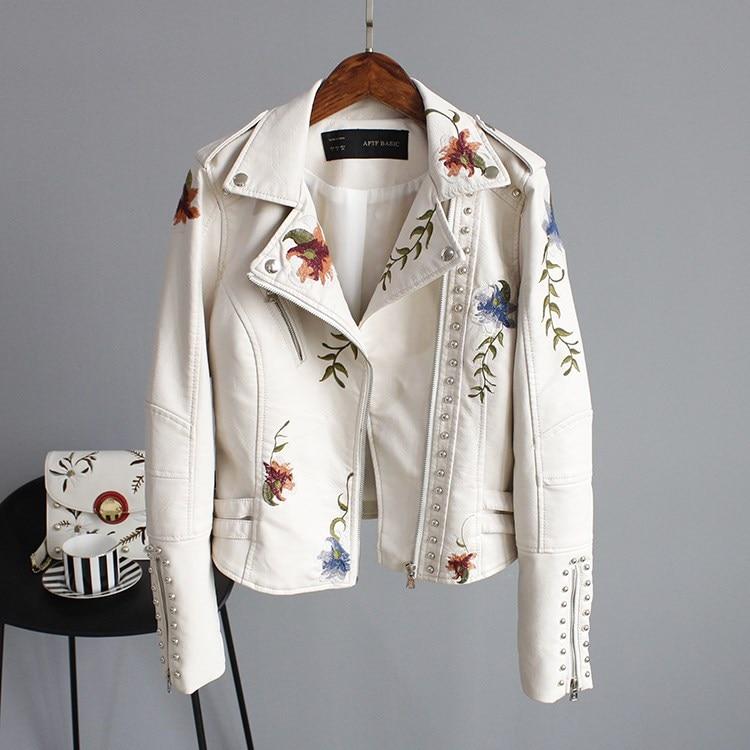Virelli Embroidered Leather Jacket™ — Sculpted Elegance Meets Everyday Comfort