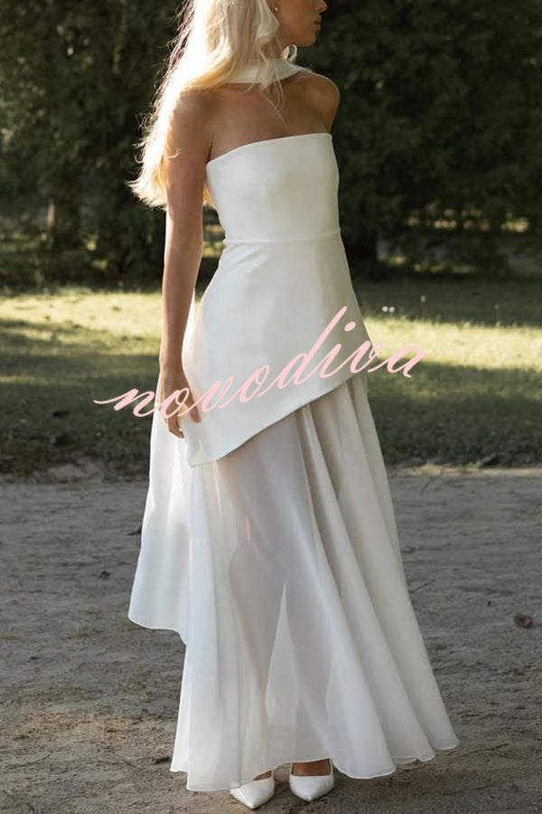 Ankle-Length Chiffon Dress™ — Elegant Flow, Effortless Grace