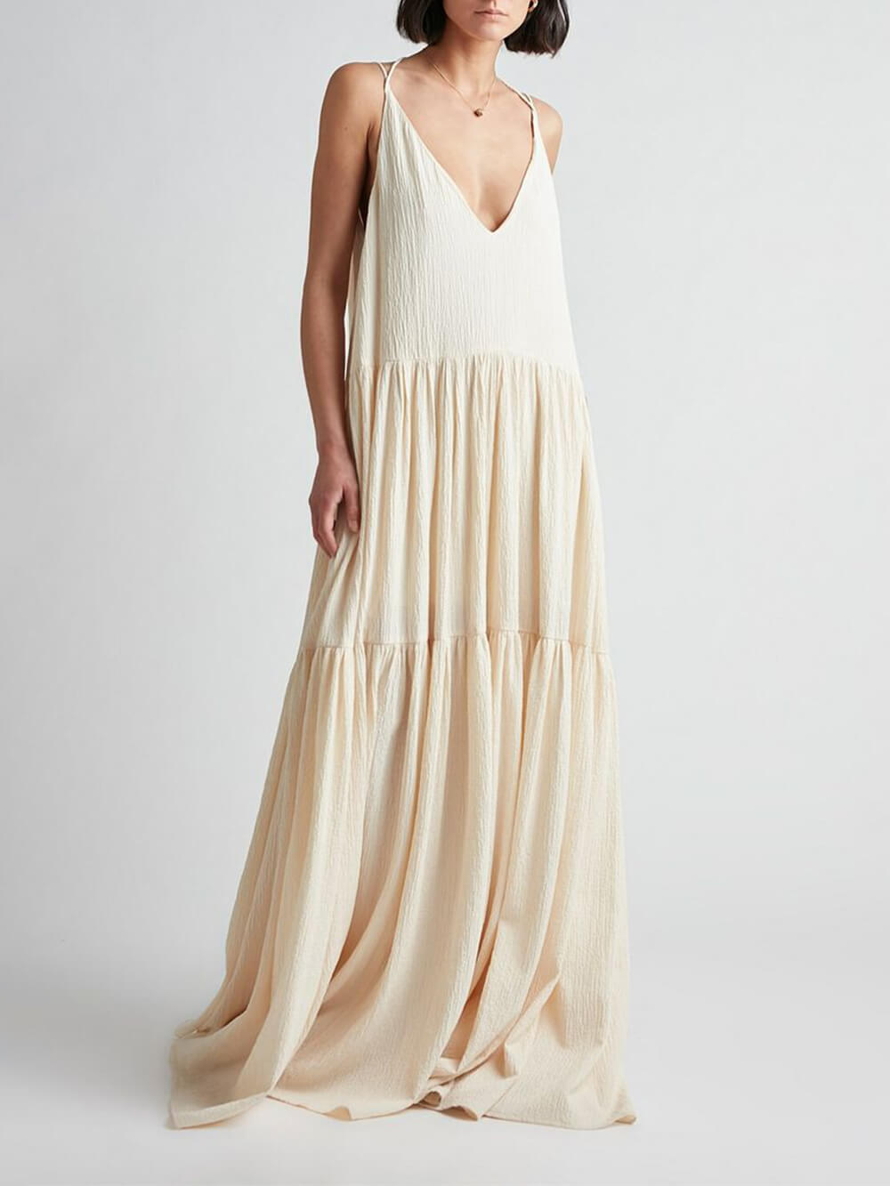 Amelina Flow Maxi Dress™ — Fluid Elegance, All-Day Comfort