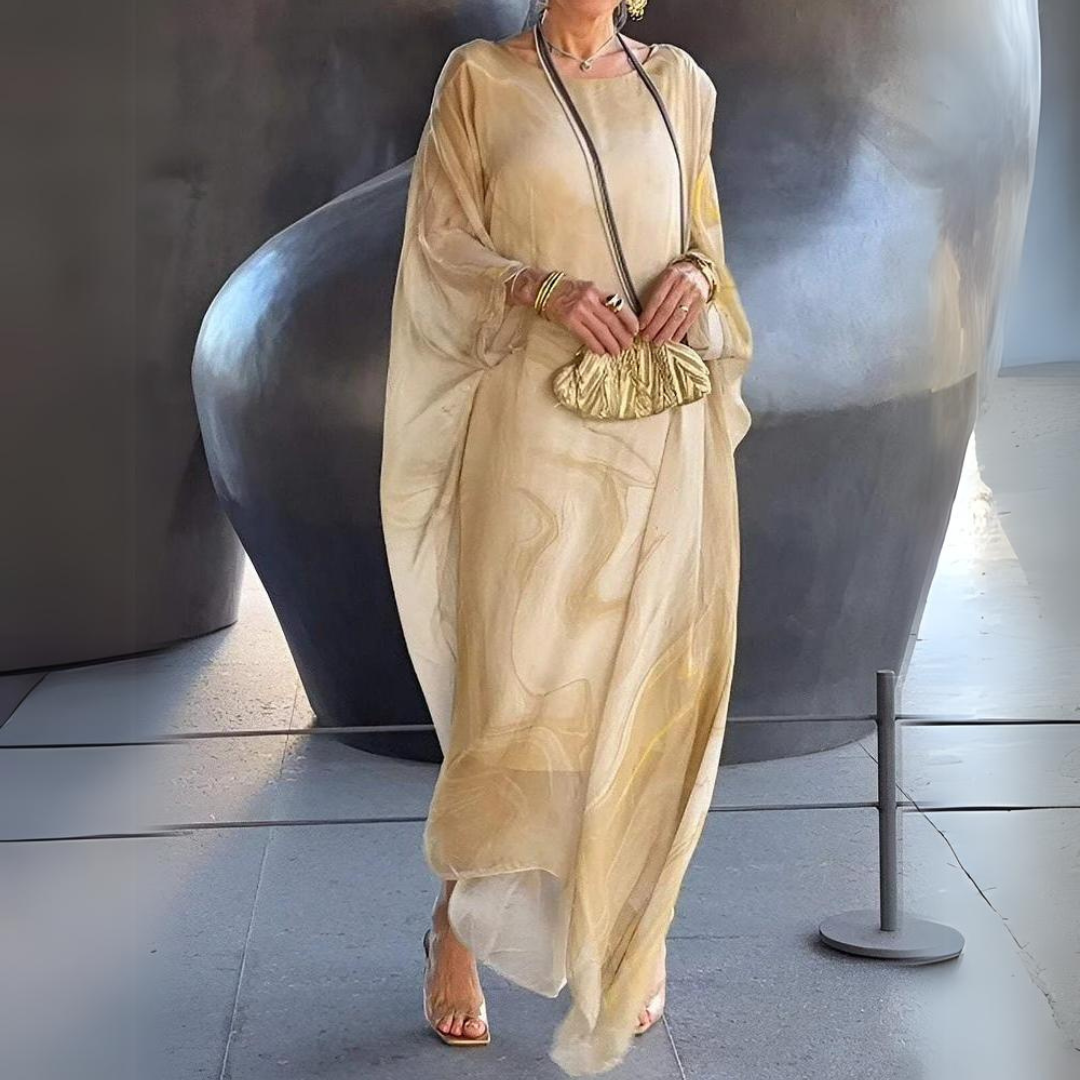 Arlenza Luxe Chiffon Dress™ — Graceful Flow Meets Timeless Glow