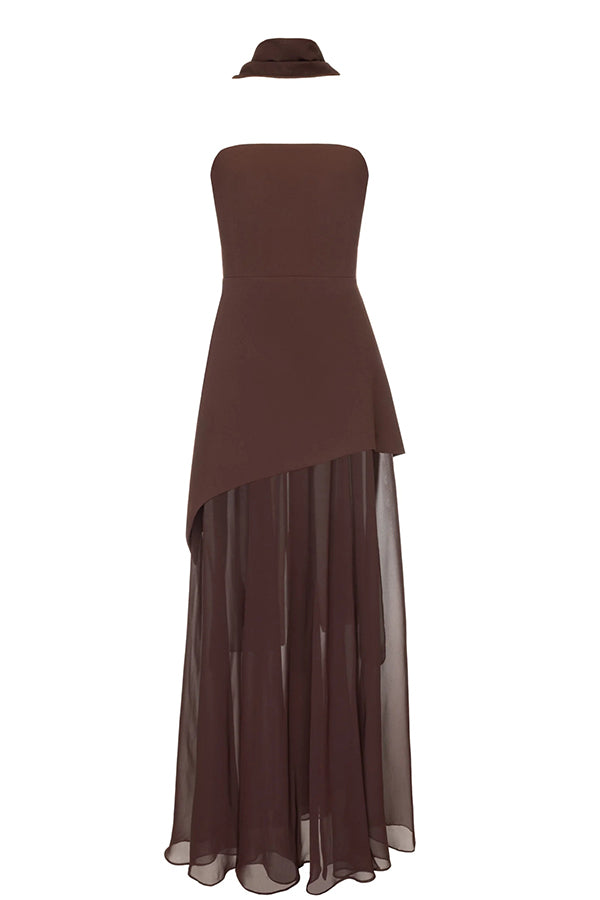 Ankle-Length Chiffon Dress™ — Elegant Flow, Effortless Grace