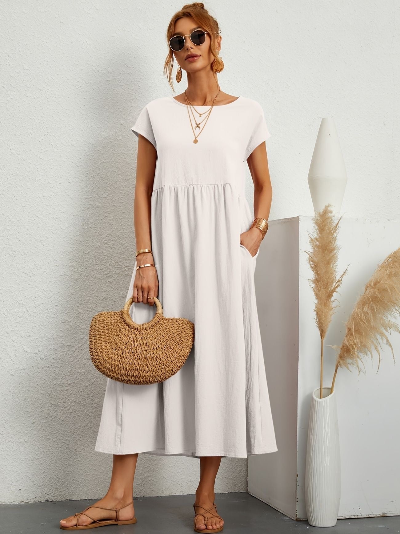 VeloraEase™ Dress — Effortless Comfort, Flattering Silhouette