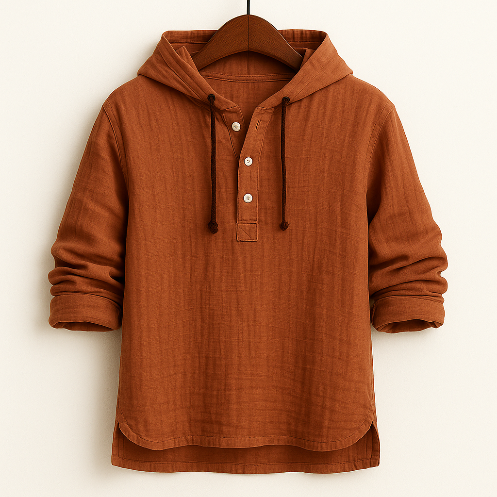 Cloudveil™ Cotton-Linen Hoodie — Lightweight Comfort, Effortless Style