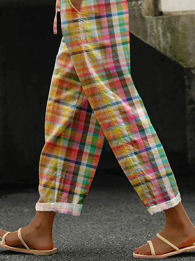 VersaLoom™ Checkered Trousers — Sculpted Comfort, Timeless Style