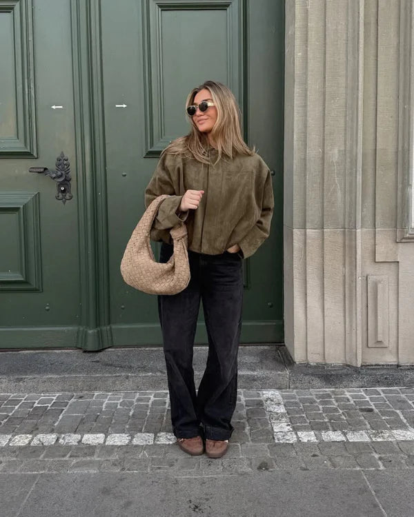 ElaraVelvet Bomber™ — Plush Layers, Effortless Style