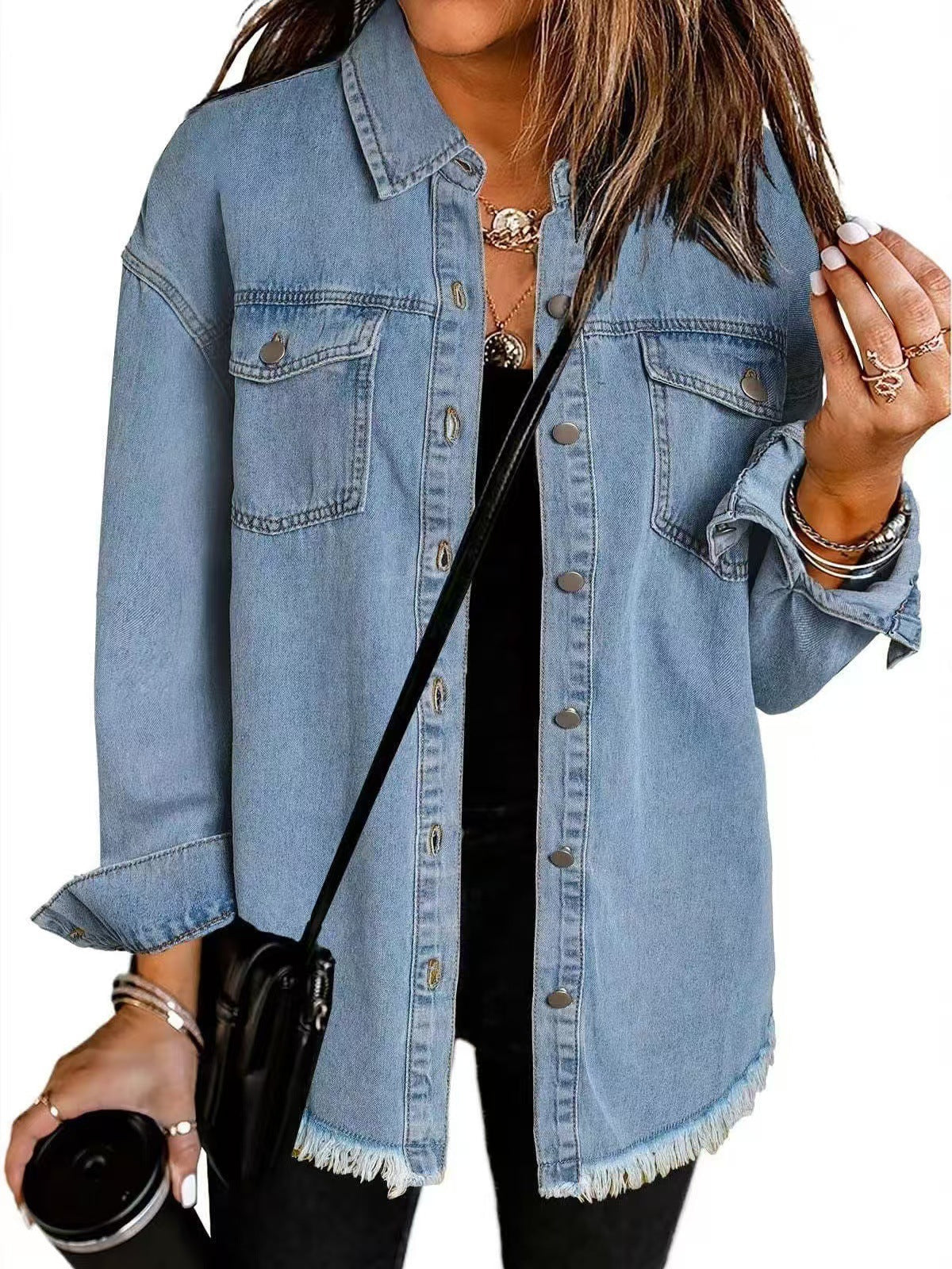 Marinova™ Classic Denim Jacket — Relaxed Fit, Timeless Ease