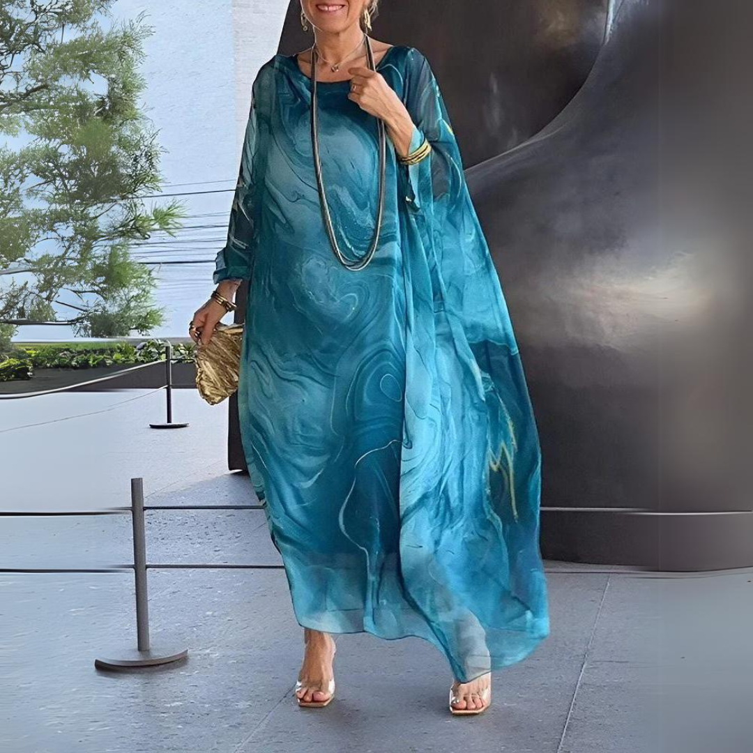 Arlenza Luxe Chiffon Dress™ — Graceful Flow Meets Timeless Glow