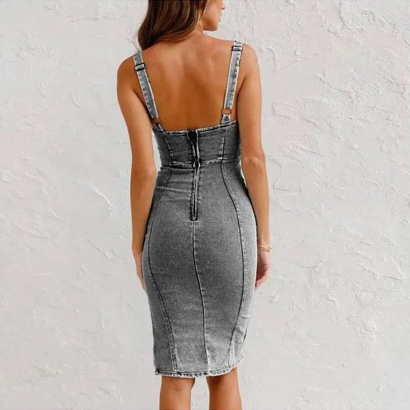 Ardenelle Adjust Denim Dress™ — Flattering Fit, Effortless Style