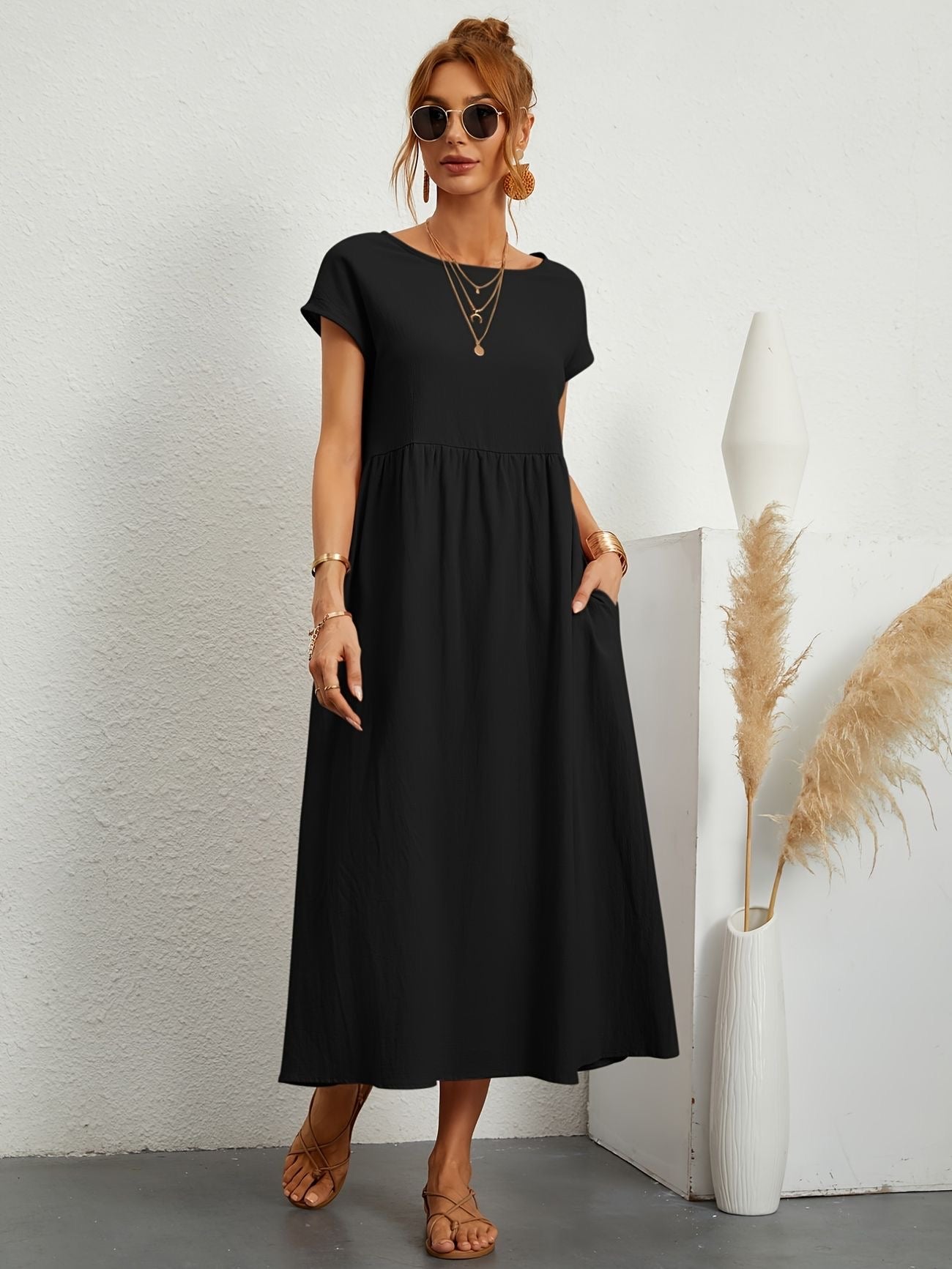 VeloraEase™ Dress — Effortless Comfort, Flattering Silhouette