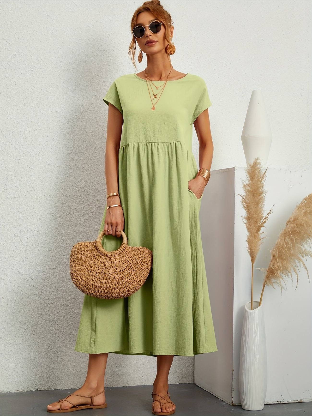 VeloraEase™ Dress — Effortless Comfort, Flattering Silhouette