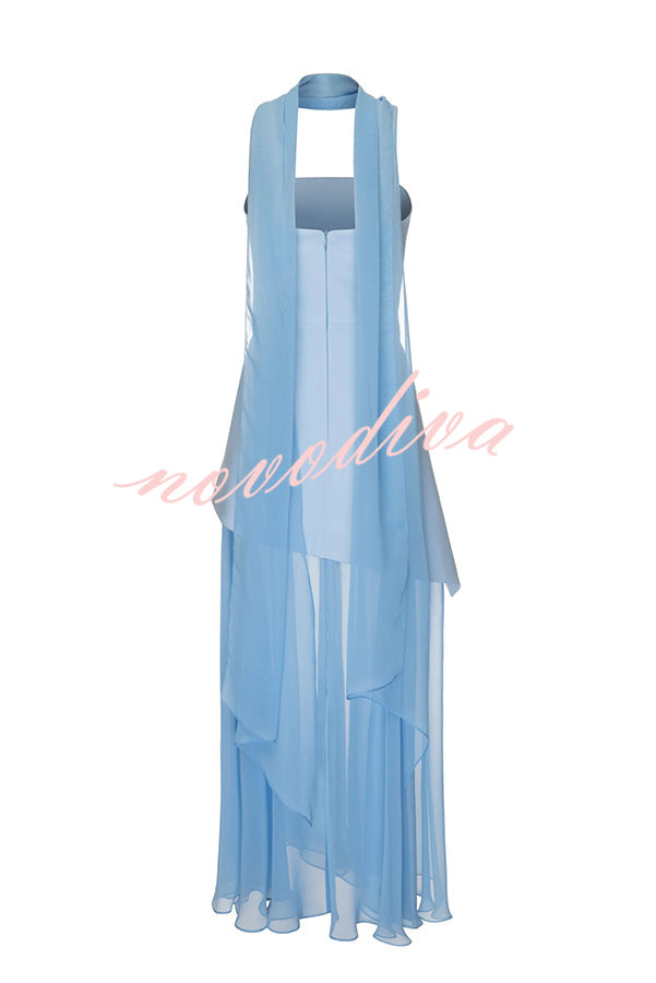 Ankle-Length Chiffon Dress™ — Elegant Flow, Effortless Grace