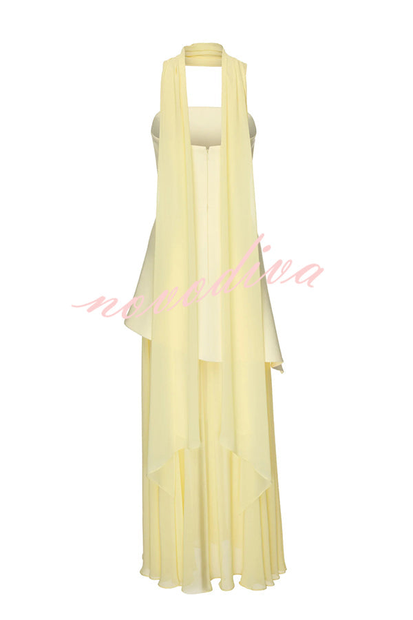 Ankle-Length Chiffon Dress™ — Elegant Flow, Effortless Grace