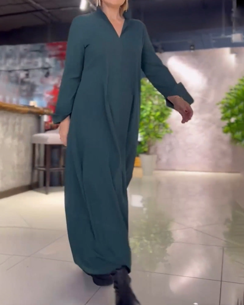 SoveraEase™ Maxi Dress — Flowing Comfort with Chic Ease