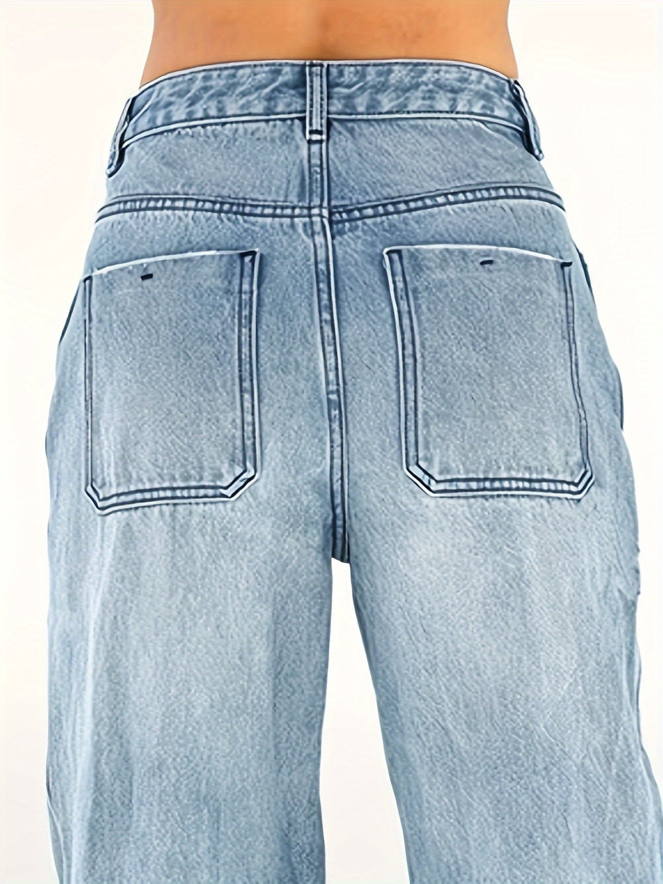 Women's Relaxed Wide-Leg Denim Jeans – High-Rise, Ultra-Soft Casual Denim