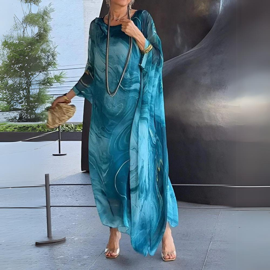 Arlenza Luxe Chiffon Dress™ — Graceful Flow Meets Timeless Glow