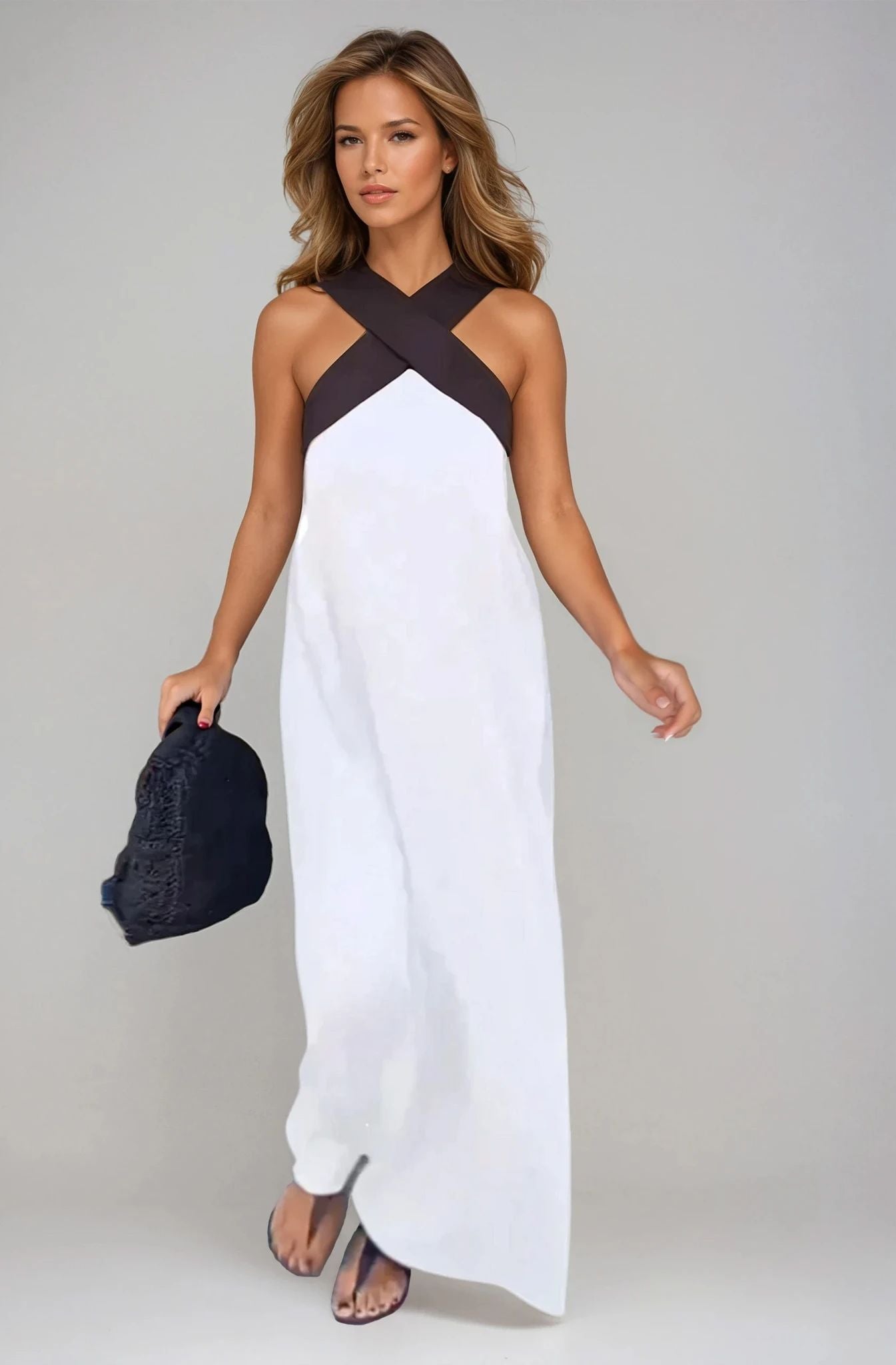 Crossover Neckline Tee™ — Flattering Fit, Effortless Grace