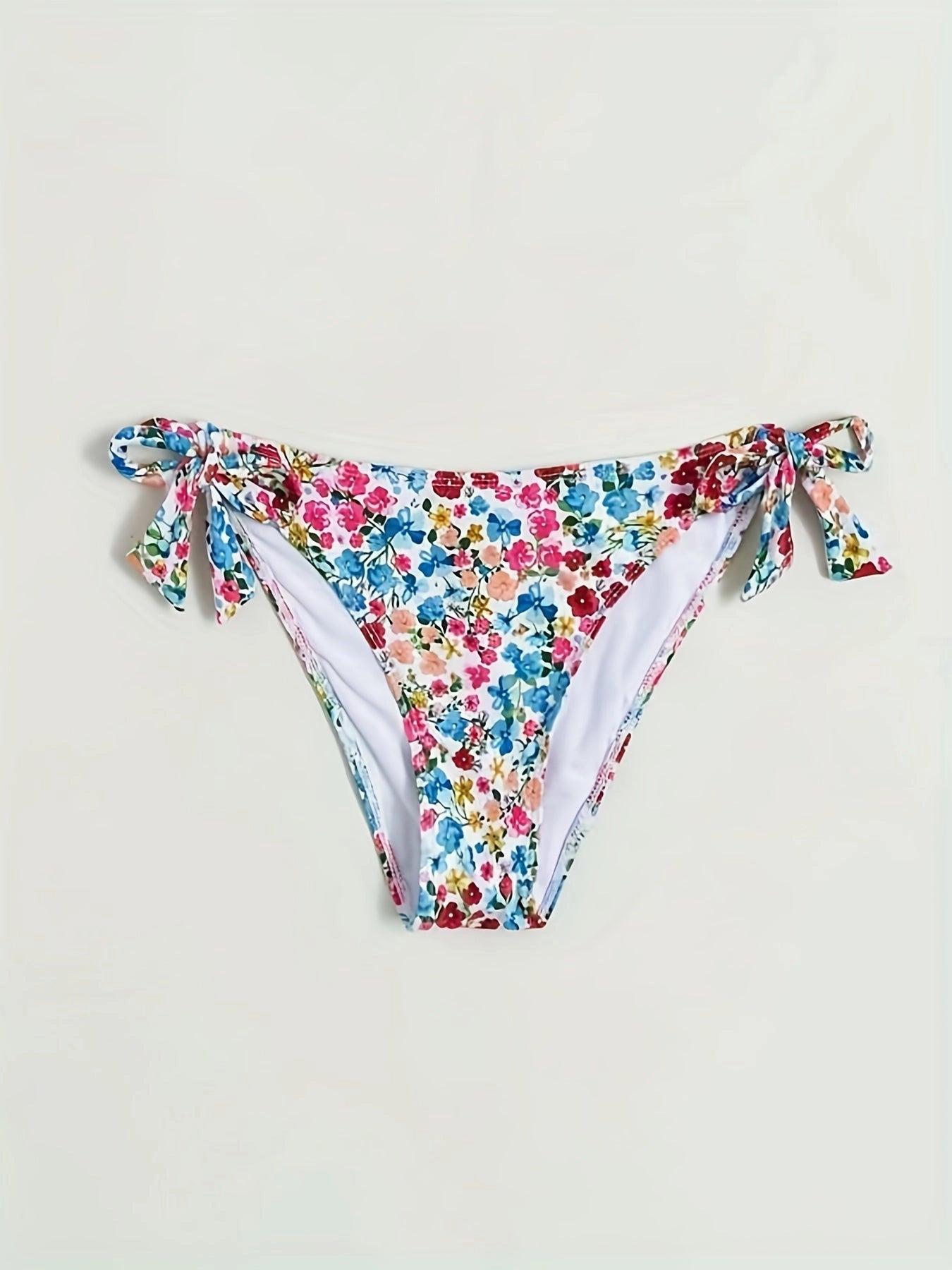 LioraSol™ Floral High-Cut Bikini Bottoms — Flattering Fit, Effortless Grace