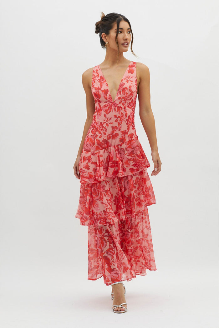 SolenneAir™ Strappy Ruffle Maxi Dress — Effortless Elegance in Motion