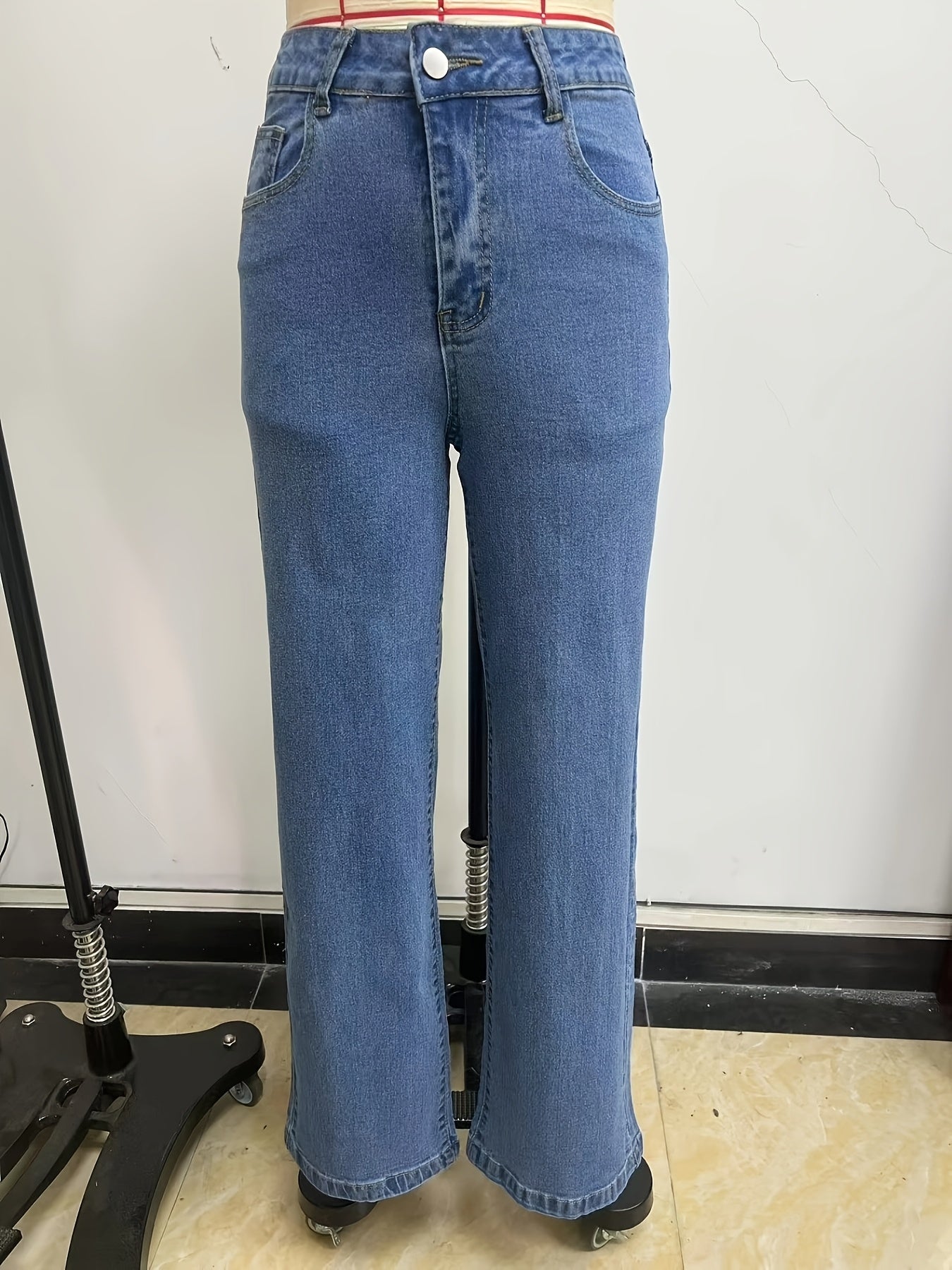 Butterfly Embroidered Denim Flares – High-Rise Wide-Leg Jeans with Y2K Style