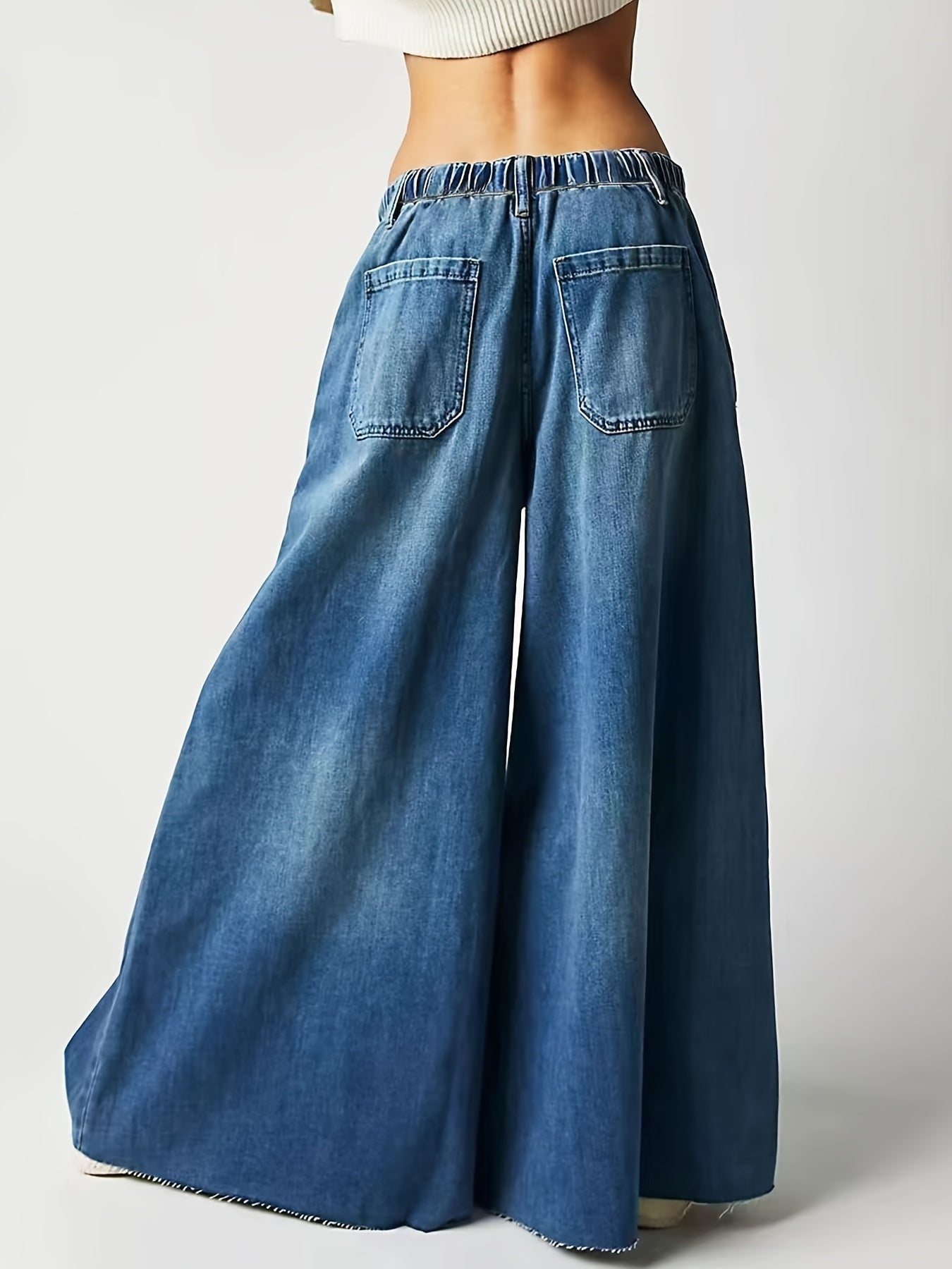 BlueHavenJeans – High-Waist Wide-Leg Denim Jeans with Soft Breathable Fabric