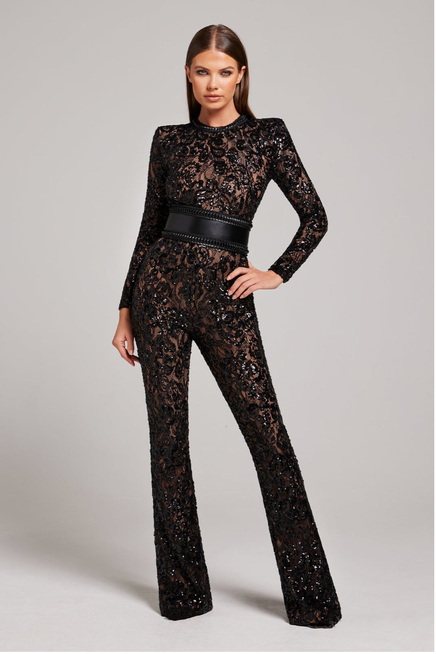 AmeliaLuxe™ Lace Jumpsuit — Elegance That Flatters Every Curve