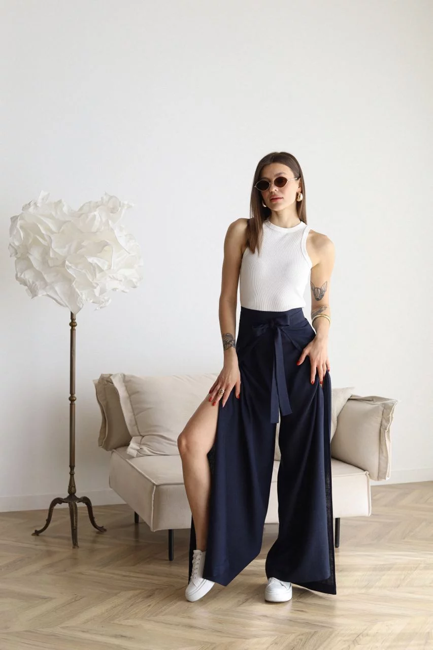 VeloraEase™ Linen Pants — Sculpted Waist, Effortless Flow