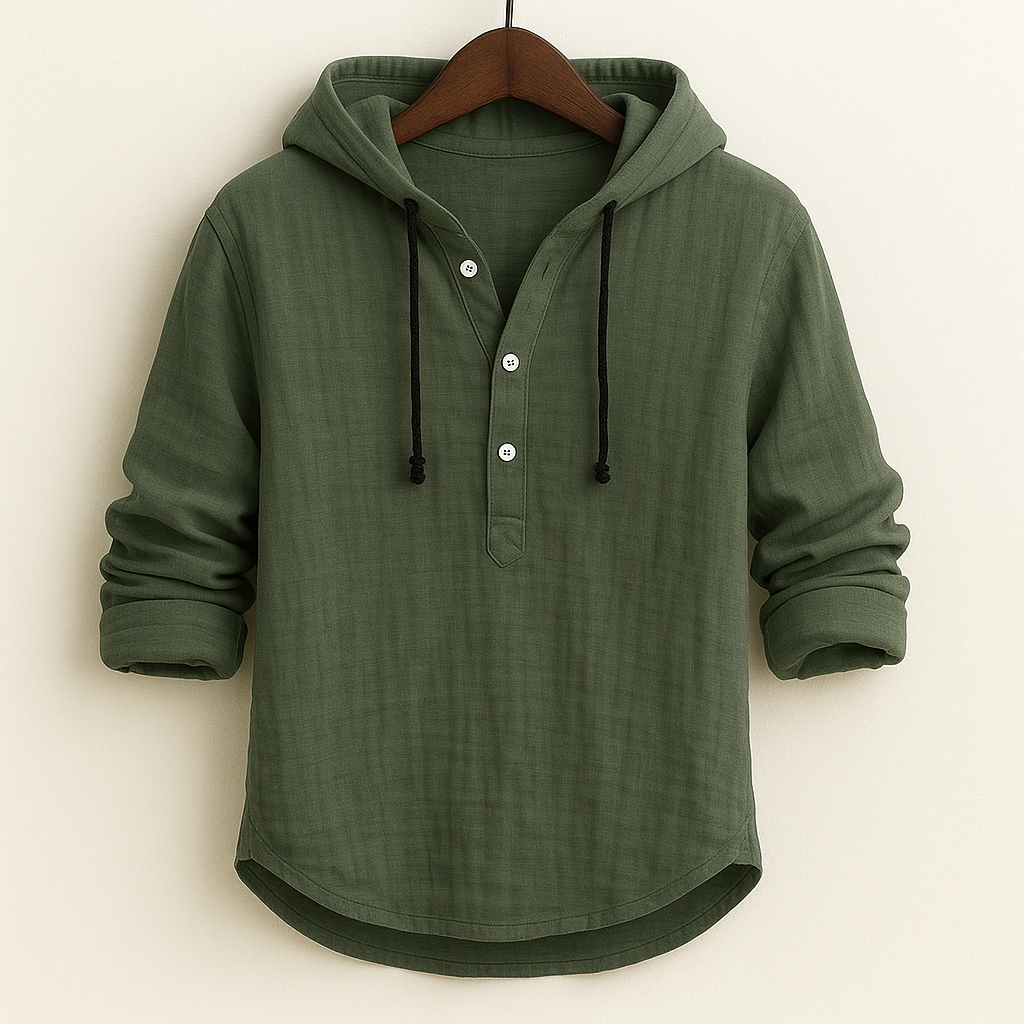 Cloudveil™ Cotton-Linen Hoodie — Lightweight Comfort, Effortless Style