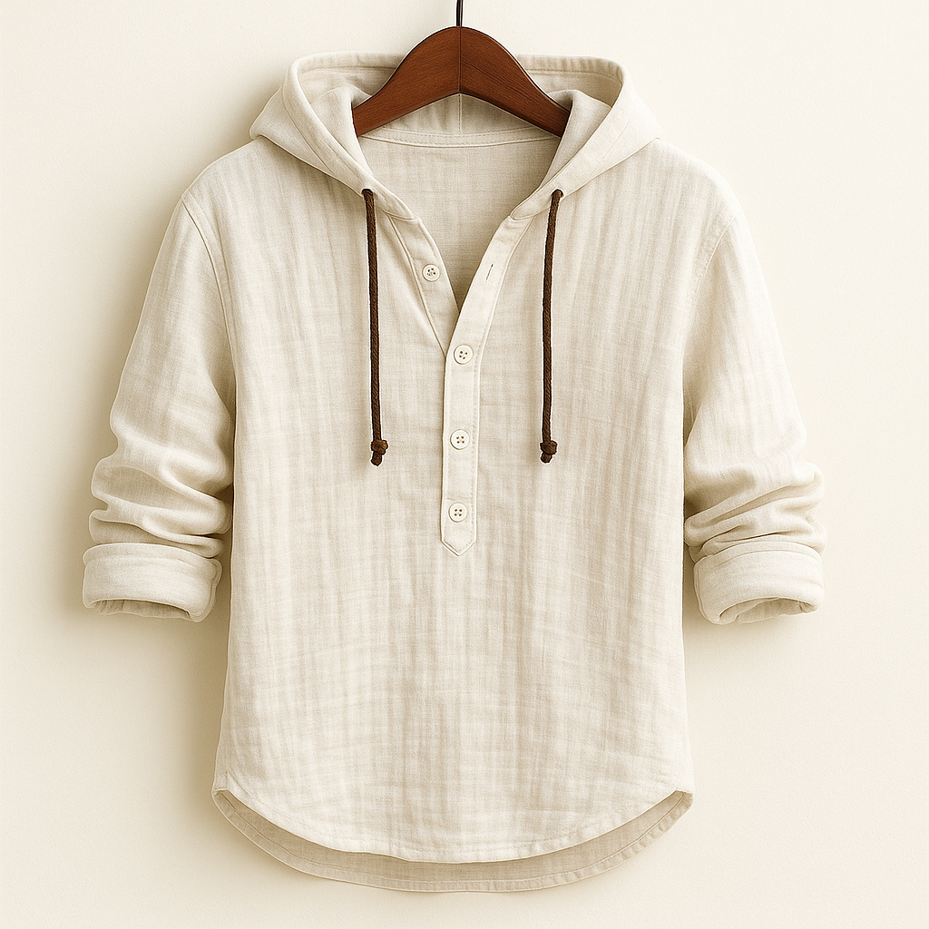Cloudveil™ Cotton-Linen Hoodie — Lightweight Comfort, Effortless Style