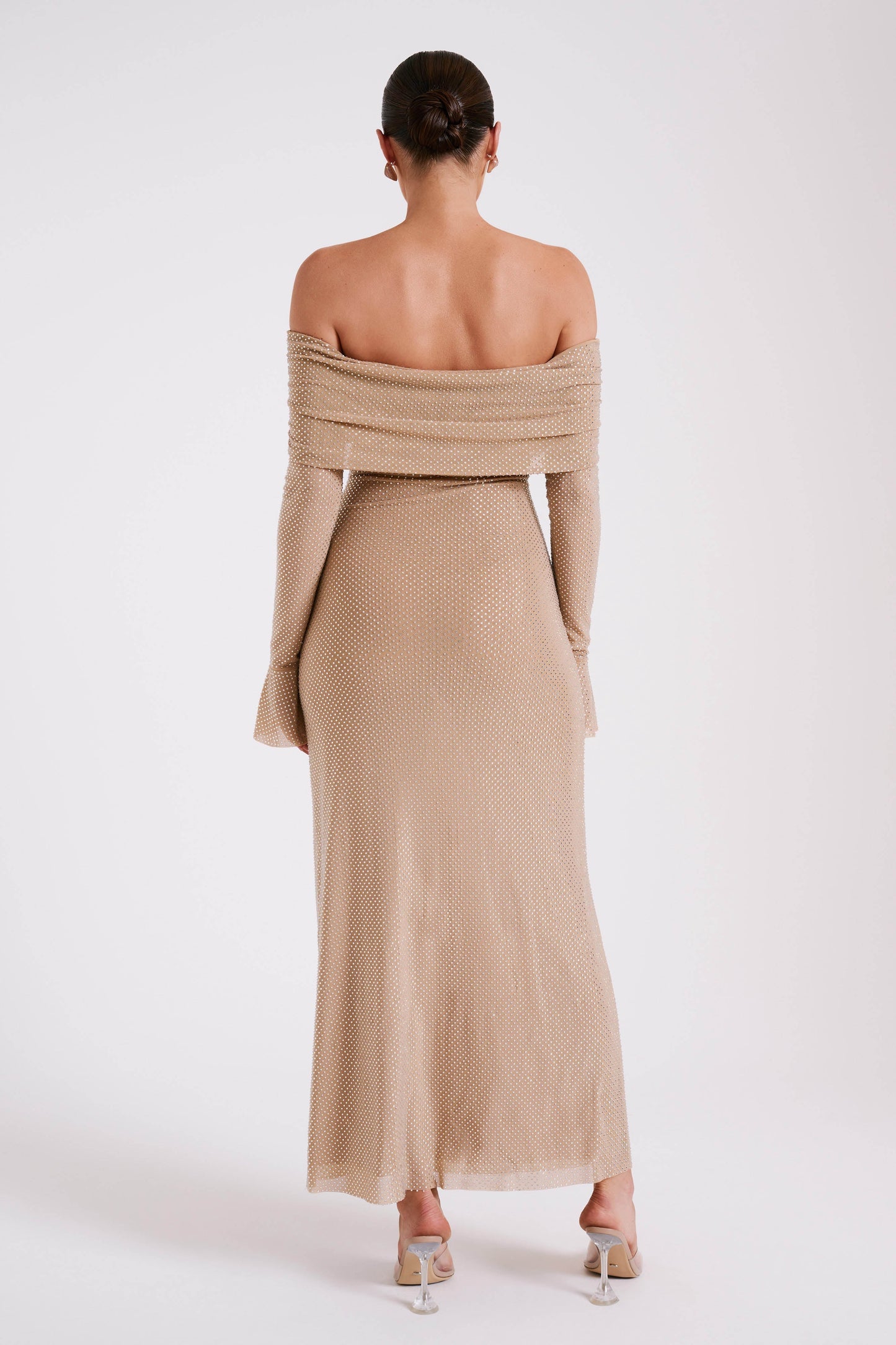 CelestaLuxe™ — Radiant Off-Shoulder Elegance