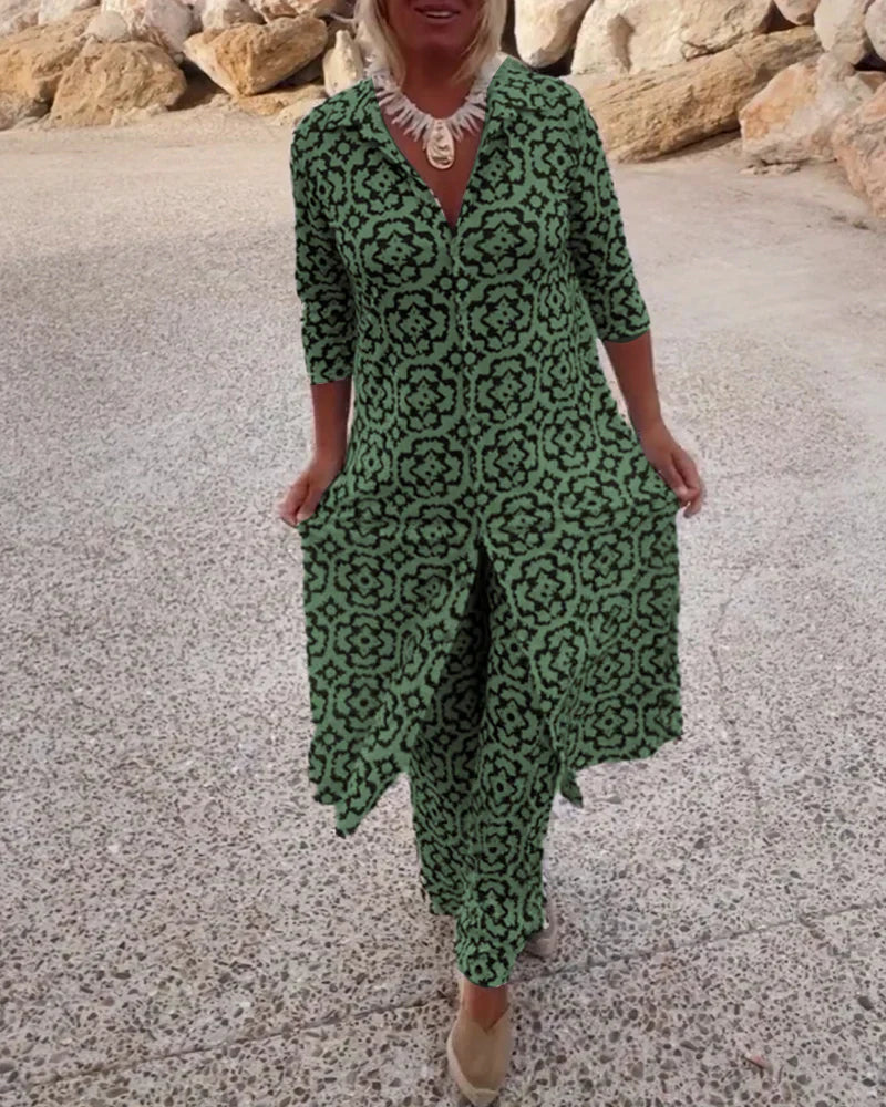 Arlenne™ Geometric Set — Bold Patterns, Relaxed Elegance