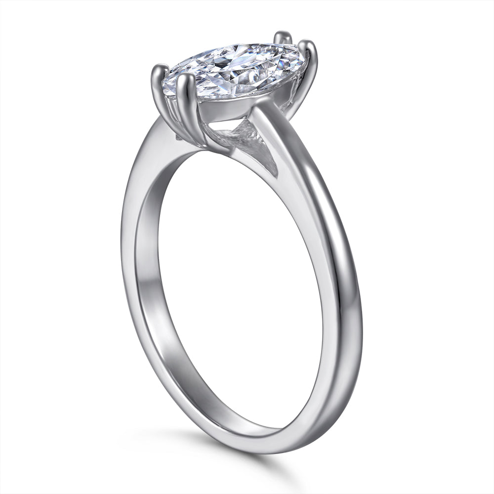 Sterling Marquise Ring™ — Radiant Shine, Effortless Elegance