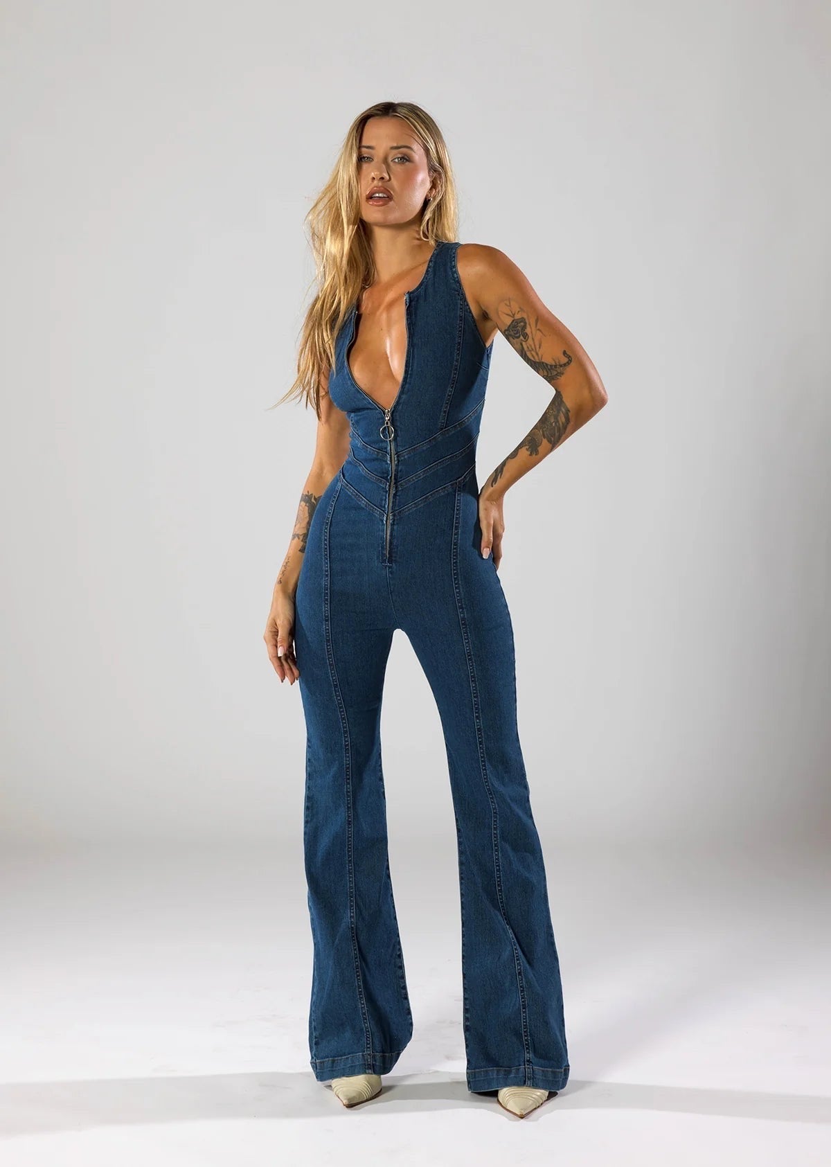 Denim Jumpsuit™ — Sculpted Comfort, Timeless Style