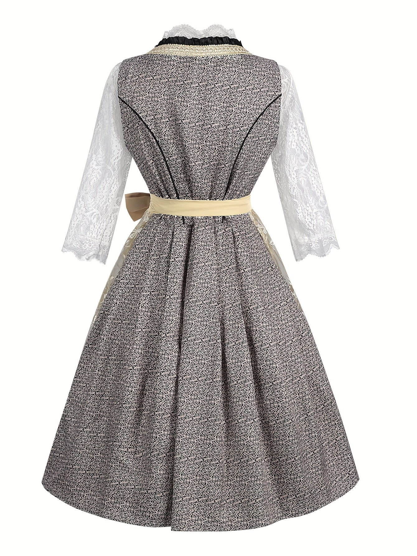 Vintage Dirndl Dress – Elegant Traditional Oktoberfest Dress with Embroidery