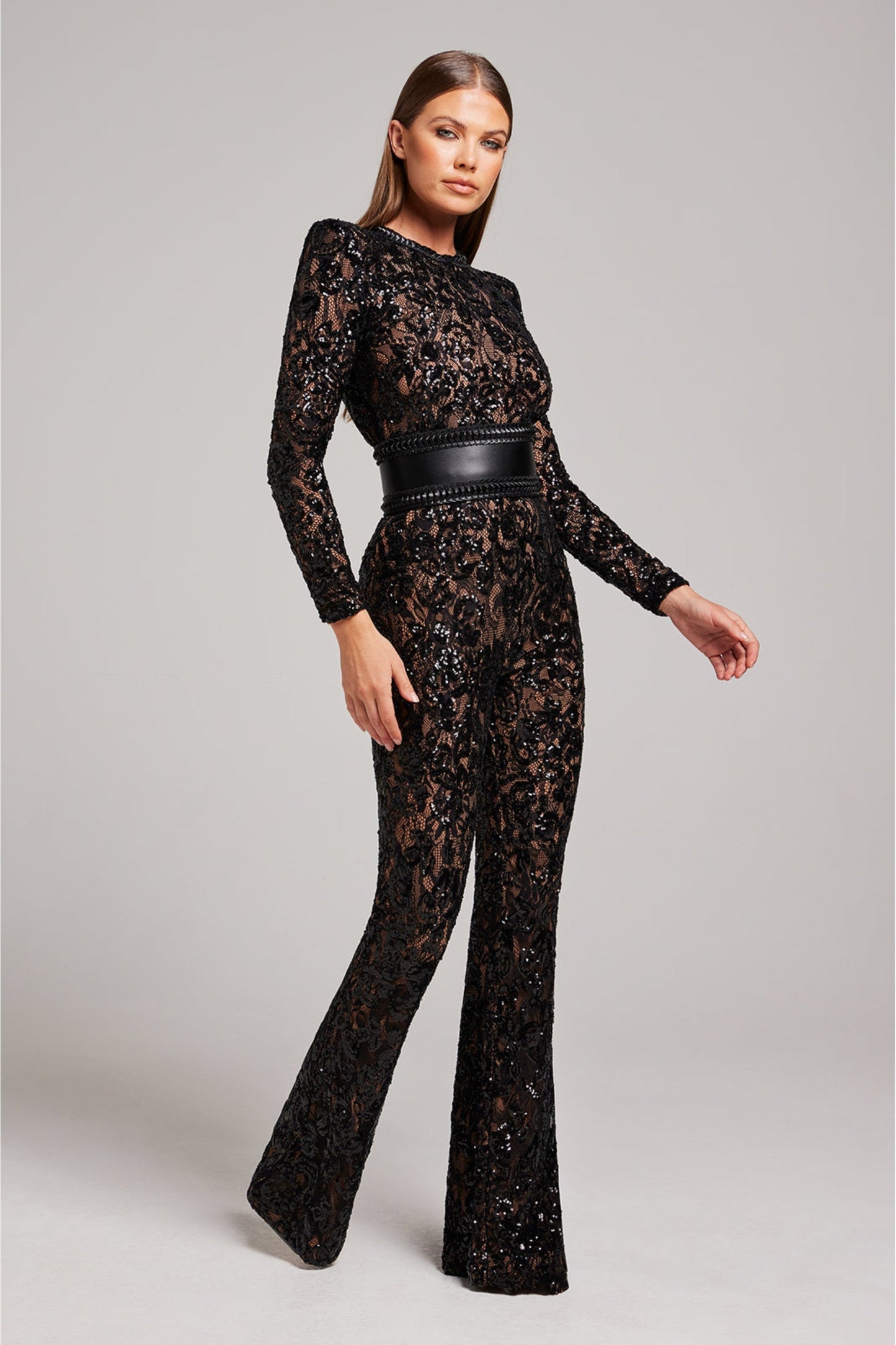 AmeliaLuxe™ Lace Jumpsuit — Elegance That Flatters Every Curve