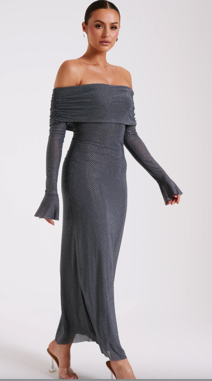 CelestaLuxe™ — Radiant Off-Shoulder Elegance