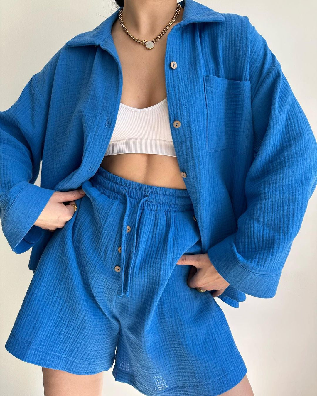AzureVerve™ Two-Piece Set — Breezy Comfort, Effortless Style