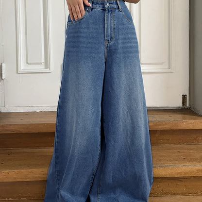 High Waisted Wide Leg Jeans – Vintage-Inspired Denim with Ultra-Loose Fit