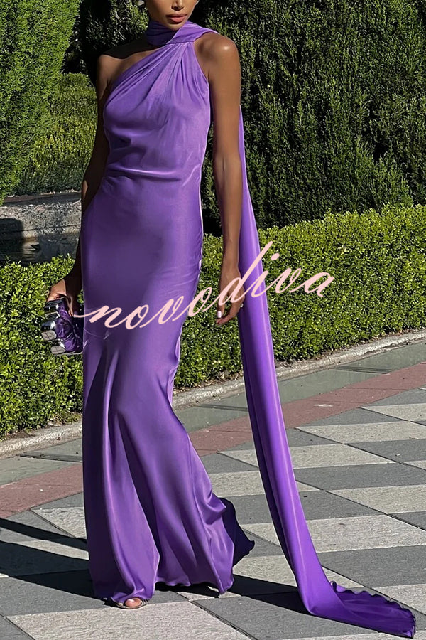 Signature Shoulder Satin Dress™ — Flatter Your Curves with Grace