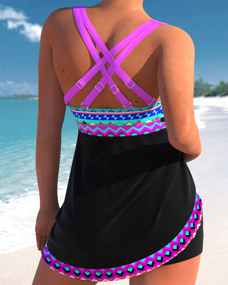 CaeliCurve™ swimsuit — Flattering Fit, Timeless Nautical Chic