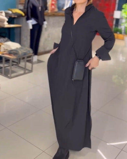 SoveraEase™ Maxi Dress — Flowing Comfort with Chic Ease