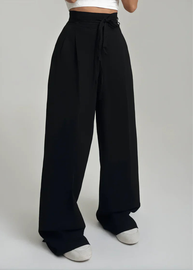 High-Waist Wide Leg Trousers™ — Flattering Ease, All Day Chic