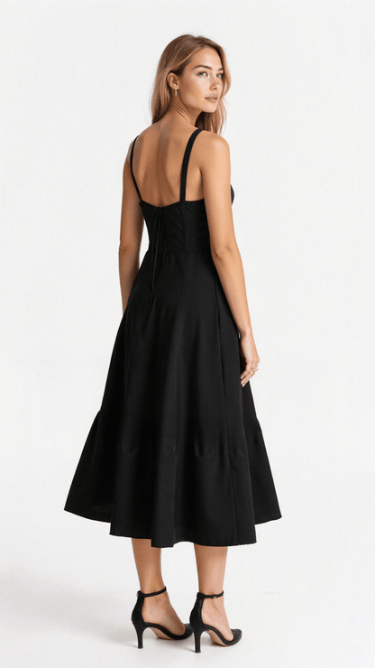 SoveaFrame™ Waist Dress — Sculpted Elegance Meets Summer Breeze